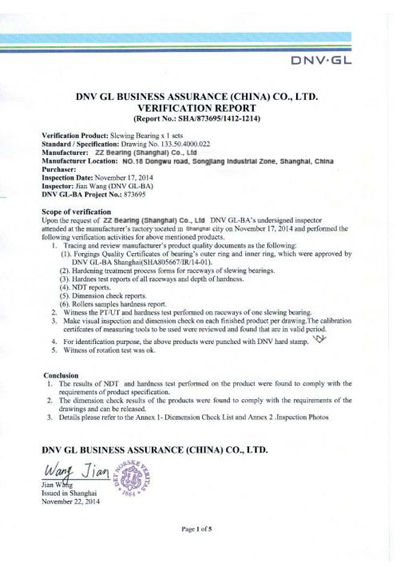DNV Certification