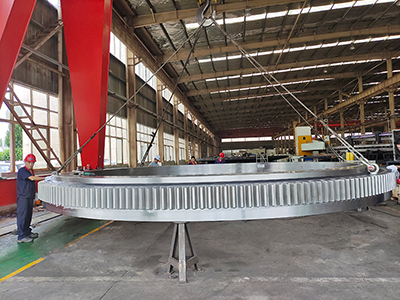 Special bearing de mesa rotativa for the harbor gantry crane was com success delivered