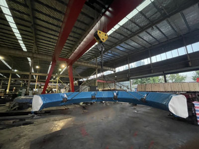 A set of slewing ring with an outer diameter of 6100mm was exported to Southeast Asia